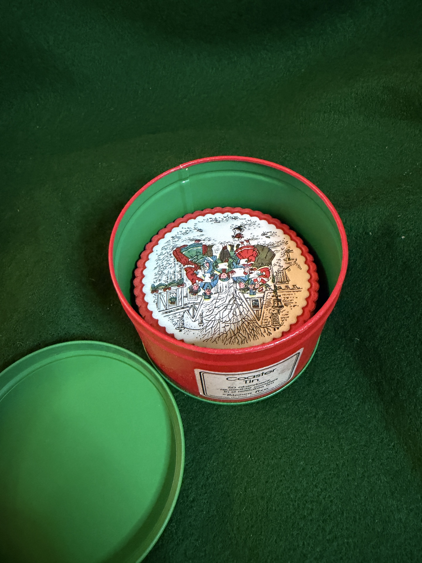 vintage Potpourri Press Coaster Tin - image 2 of 4