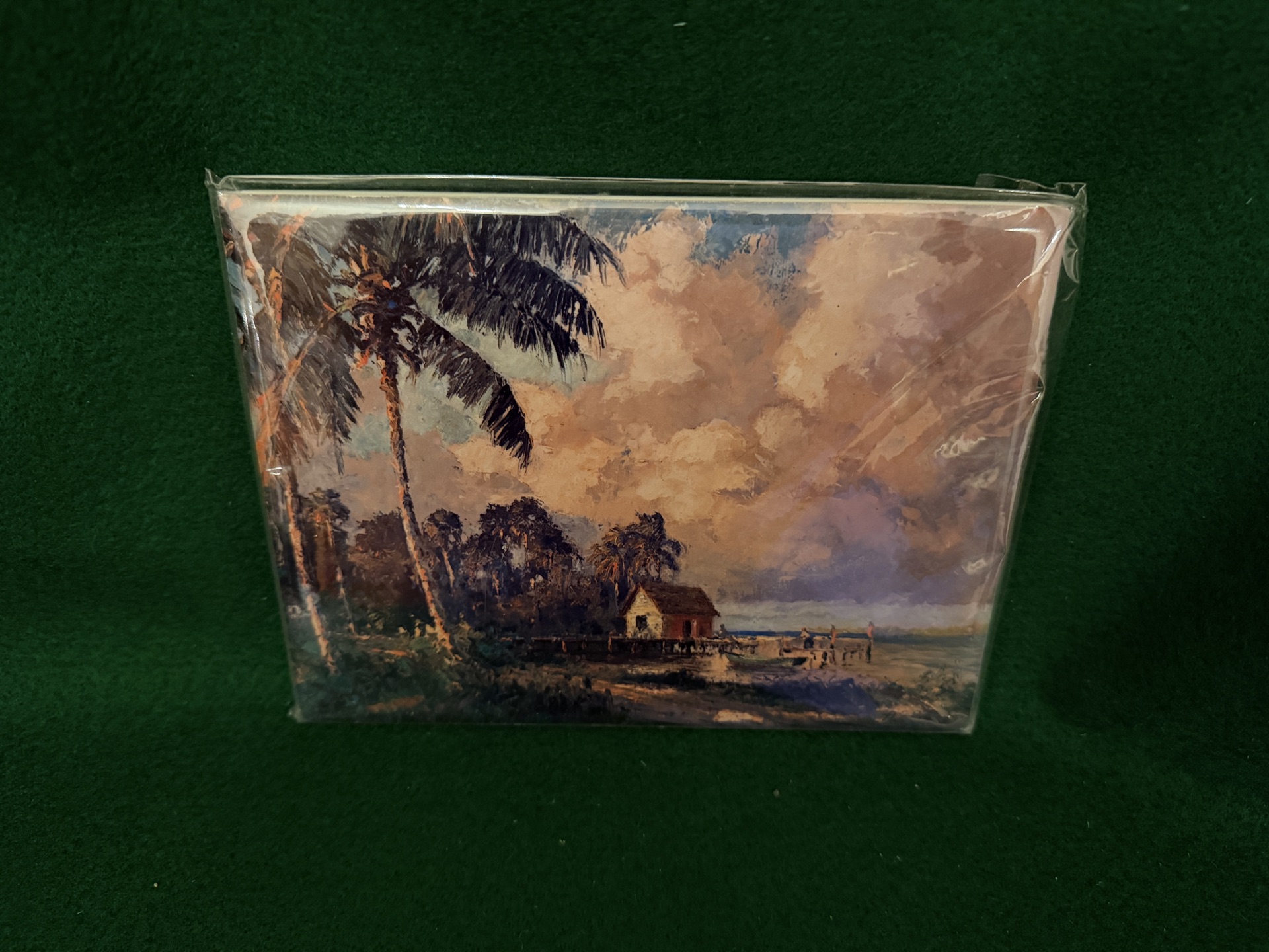 Collectible Tile featuring landscape painting by artist Albert Ernest "Bean" Backus - image 1 of 8