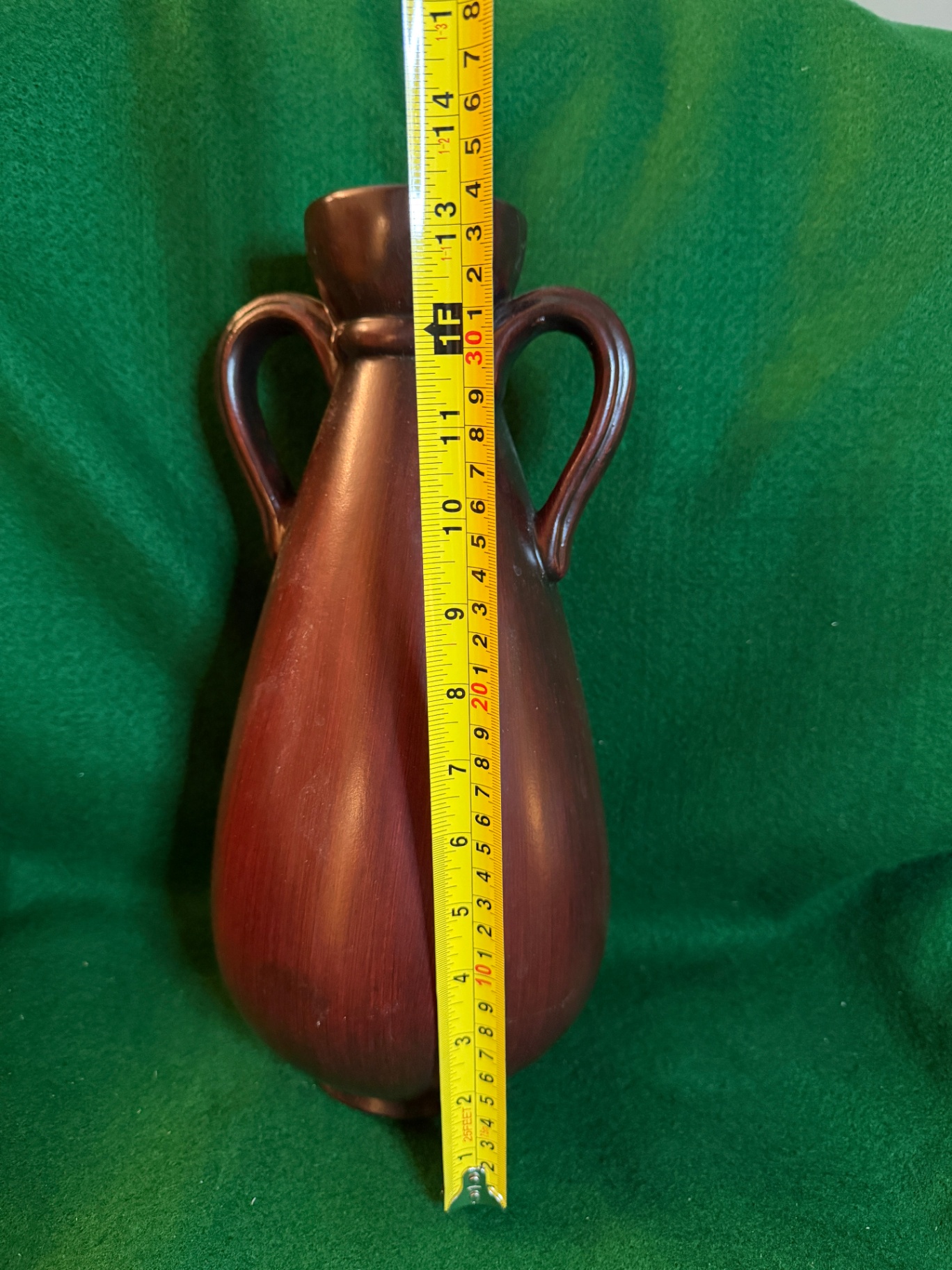 Brown, 2-handled vase - image 5 of 5