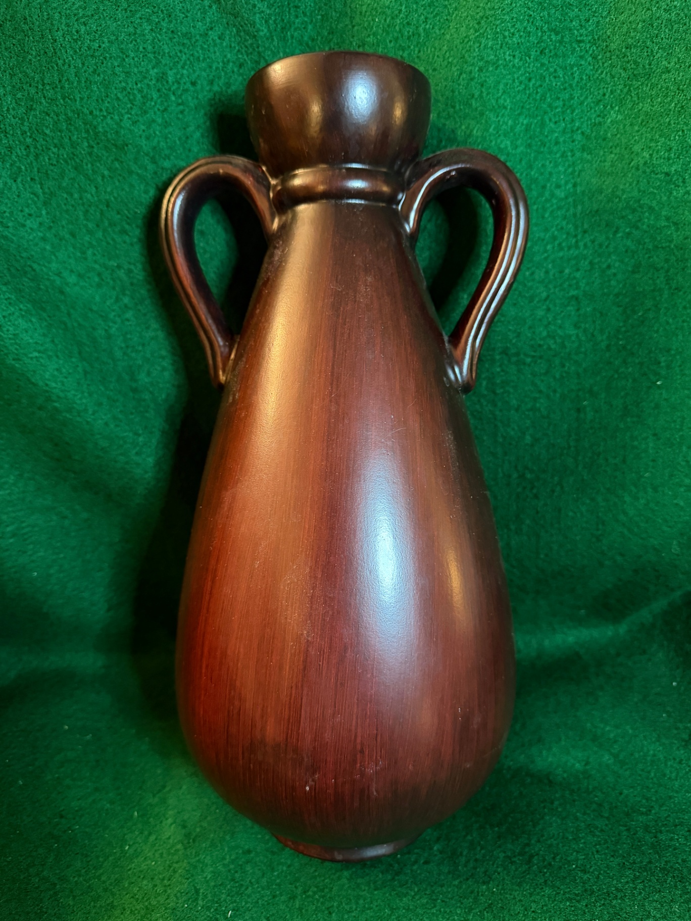 Brown, 2-handled vase - image 2 of 5