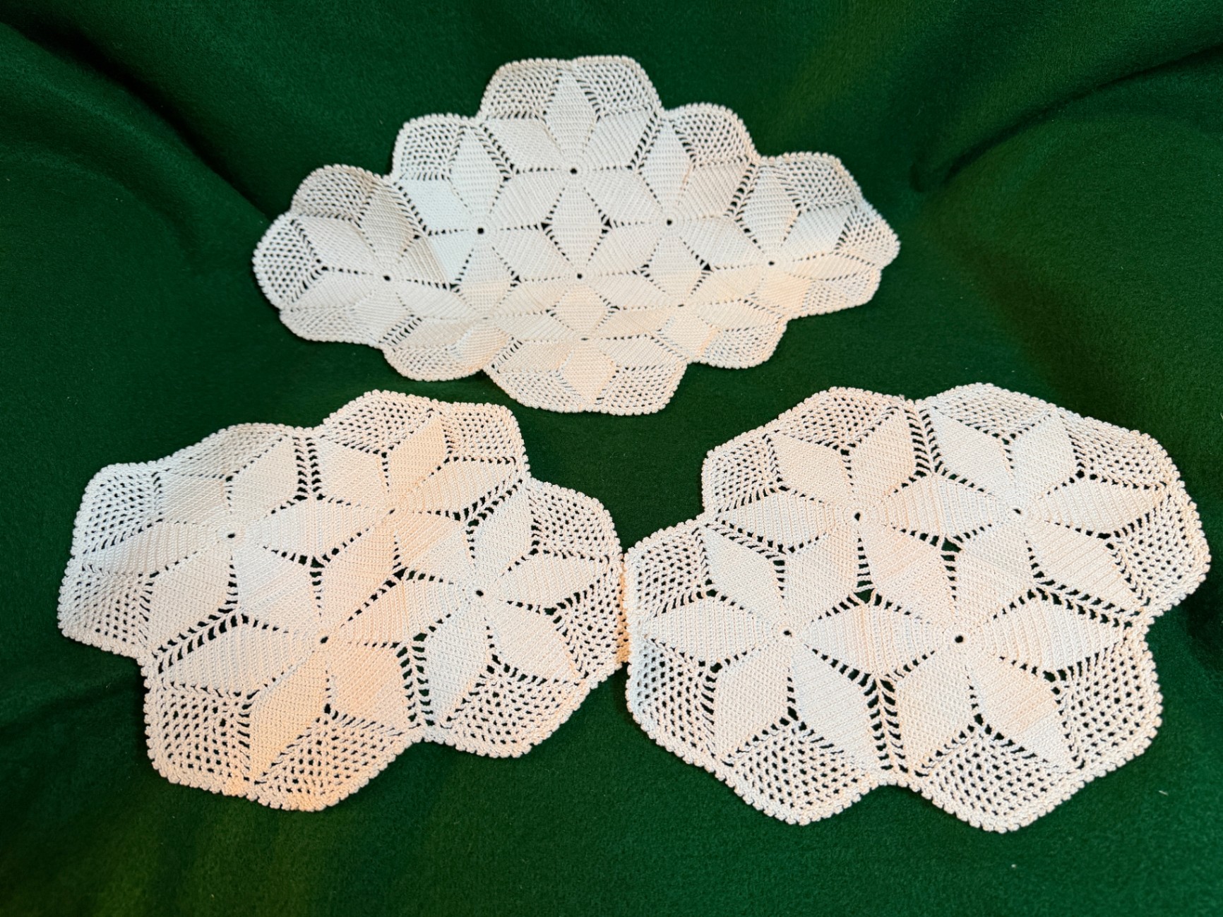 Various Crochet Doilies - image 2 of 3