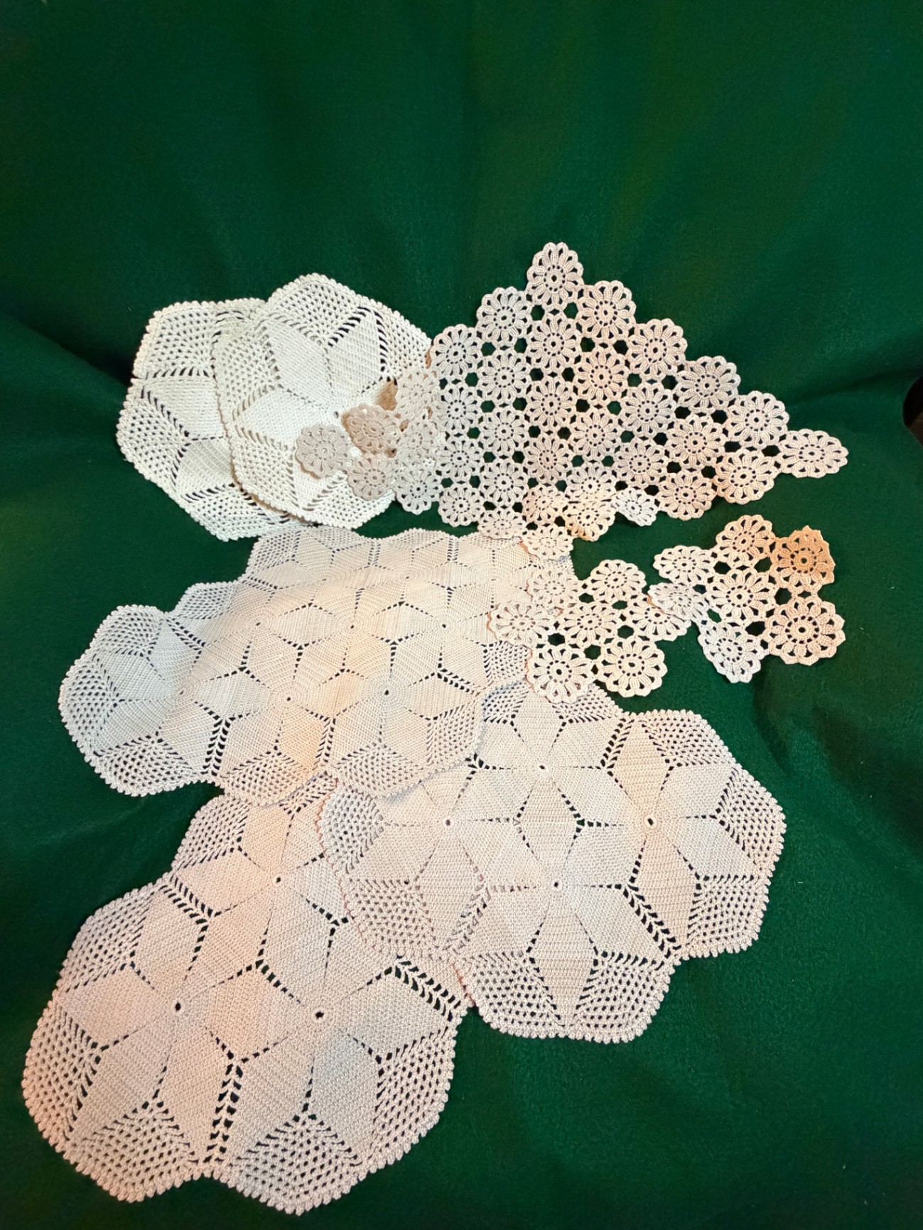 Various Crochet Doilies - image 1 of 3