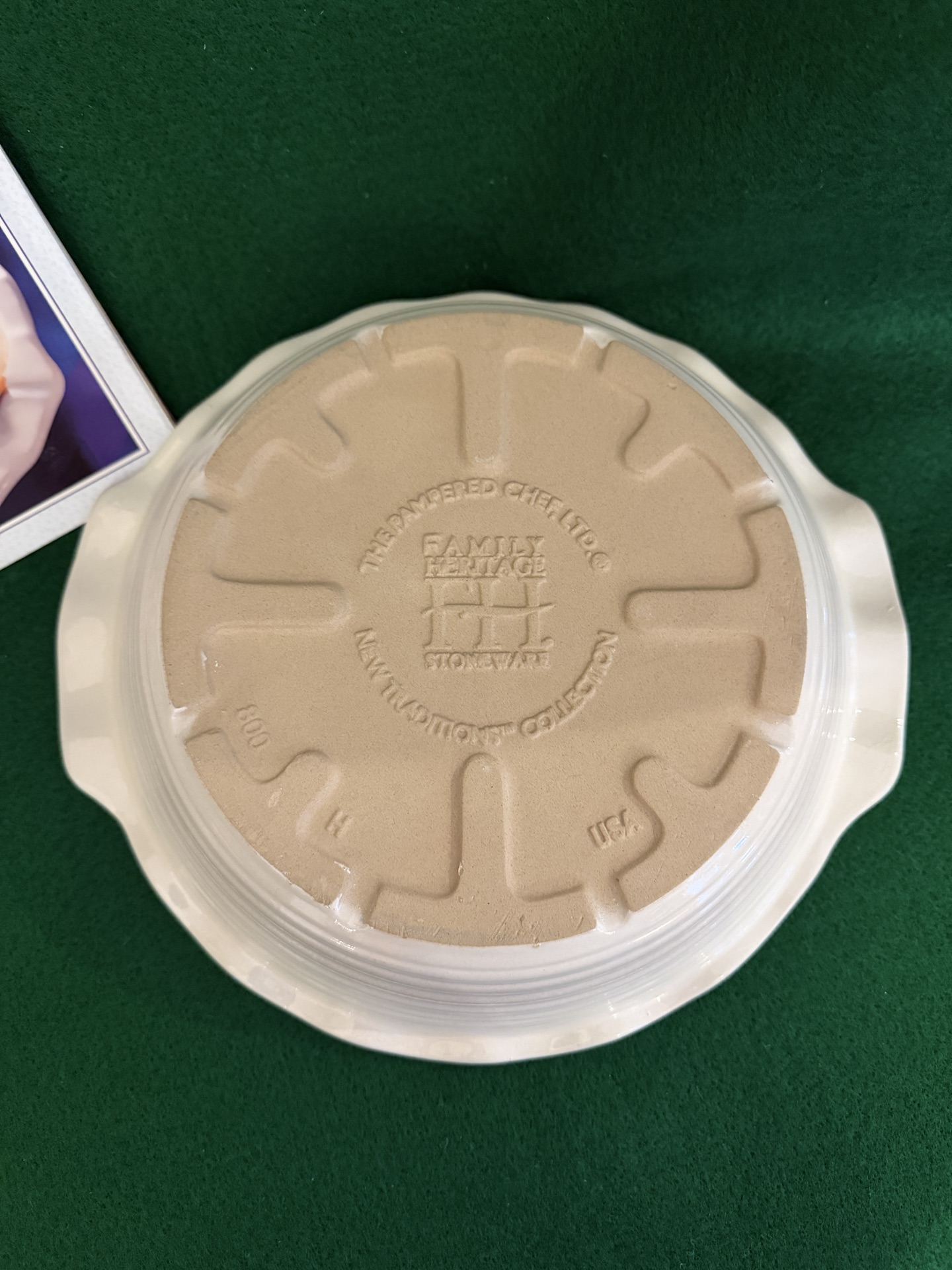 Pampered Chef Pie Plate And Cookbook - image 2 of 3