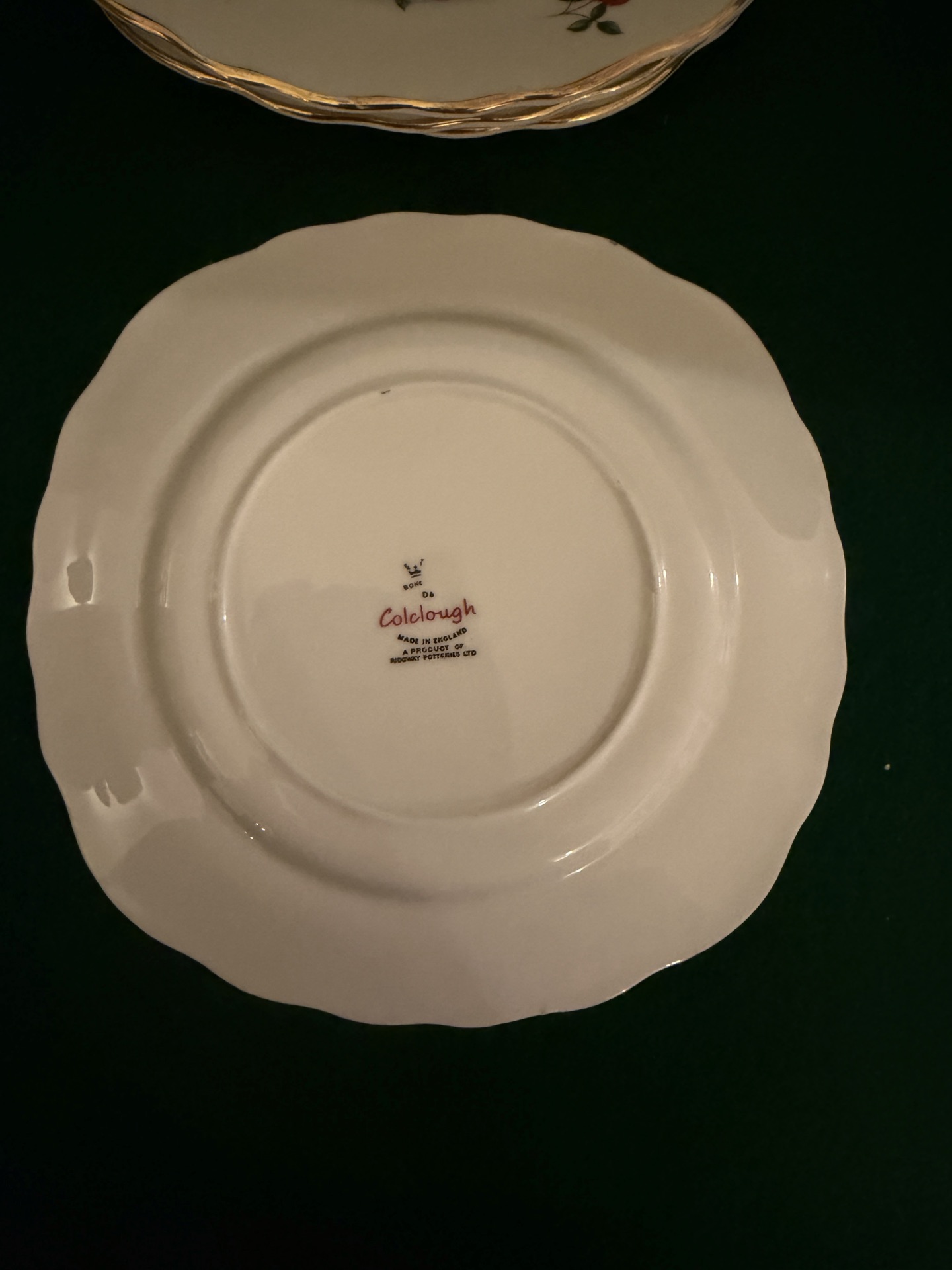 4-vintage Colclough Fragrance pattern (7433) bone china square side plates - image 6 of 9