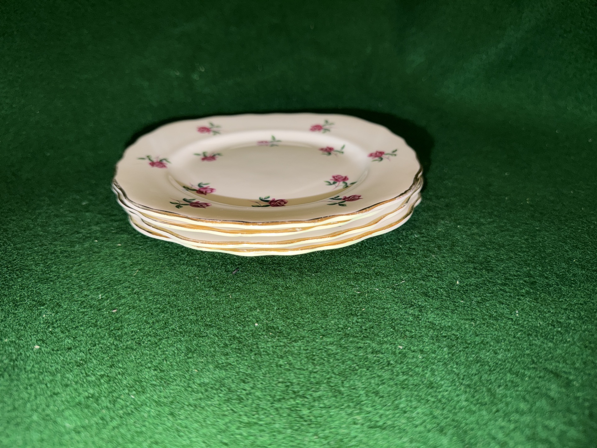 4-vintage Colclough Fragrance pattern (7433) bone china square side plates - image 4 of 9