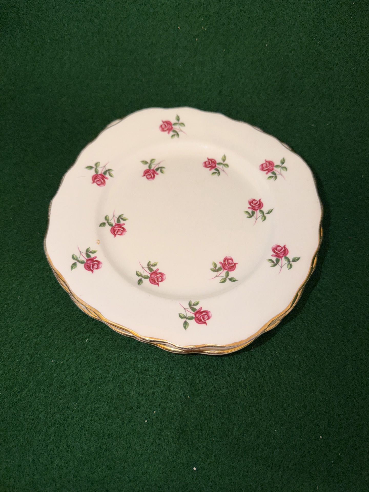 4-vintage Colclough Fragrance pattern (7433) bone china square side plates - image 1 of 9
