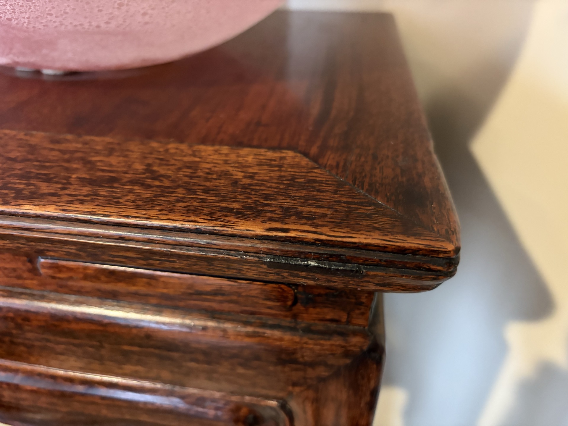 Tall carved wooden display stand - image 7 of 10