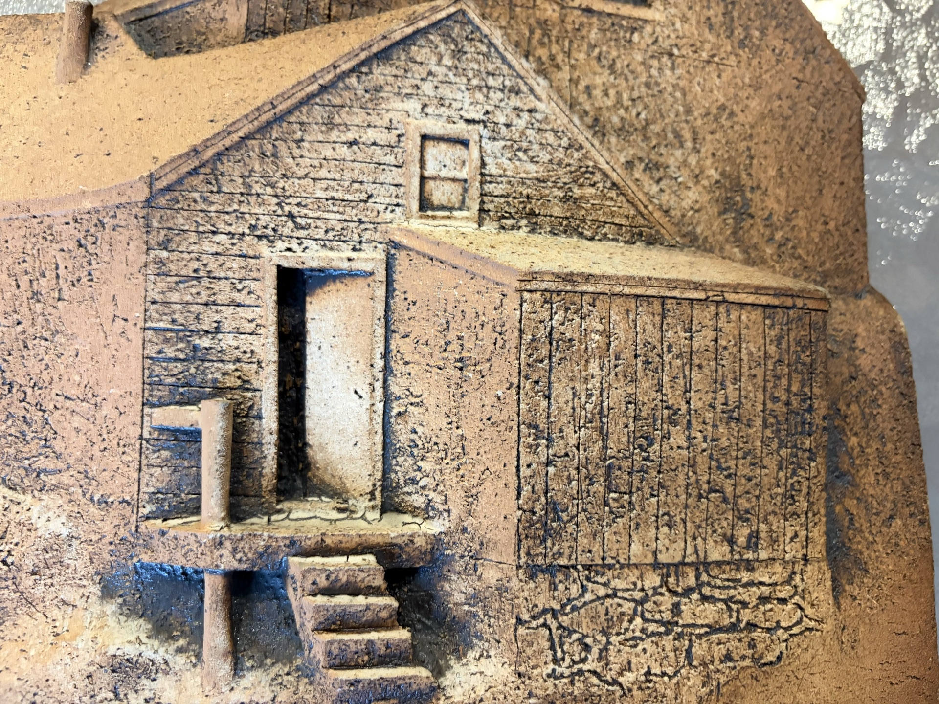 Miniature stone cottage sculpture - image 2 of 6