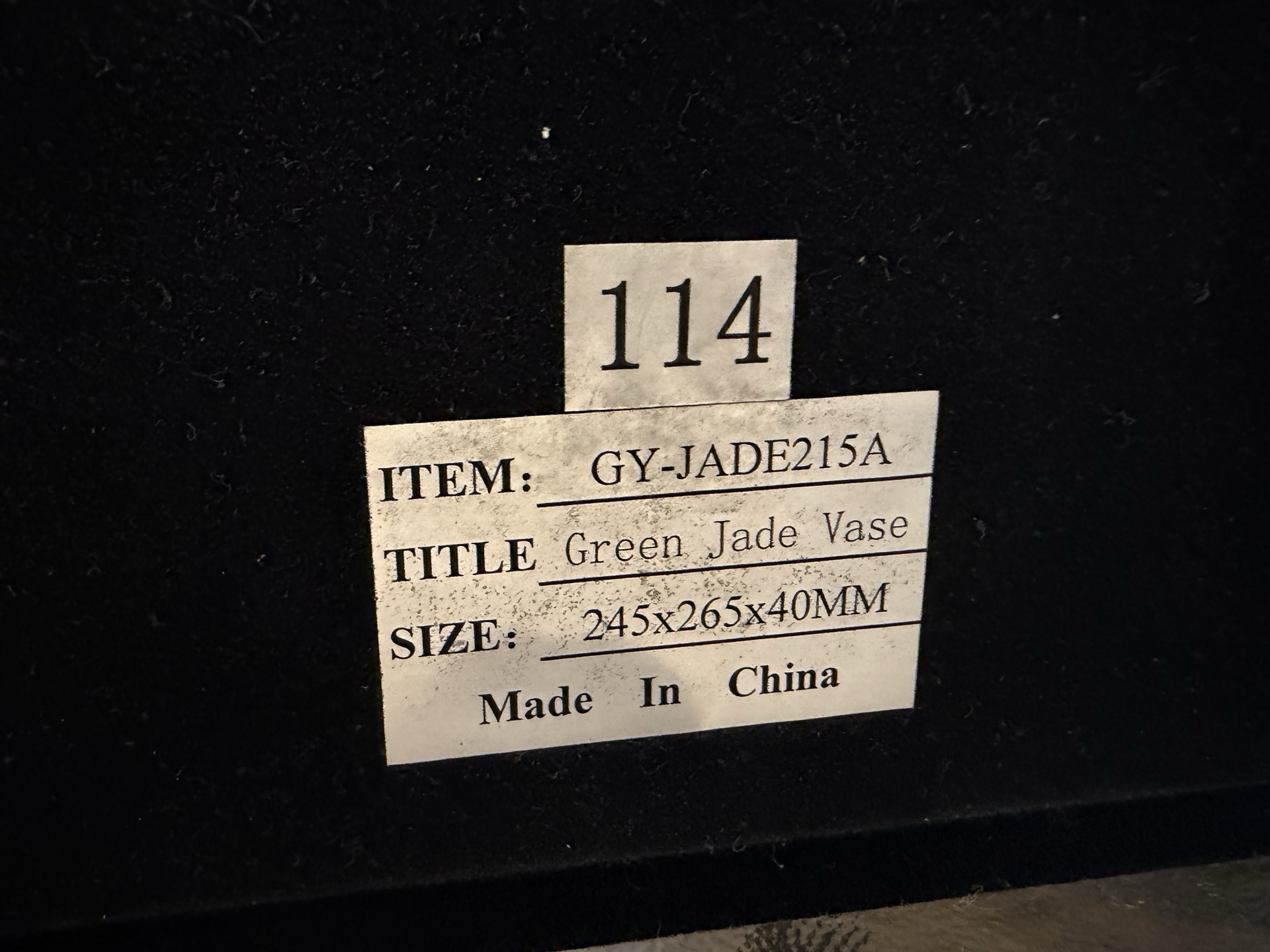 Green Jade Vase in Frame - image 6 of 6