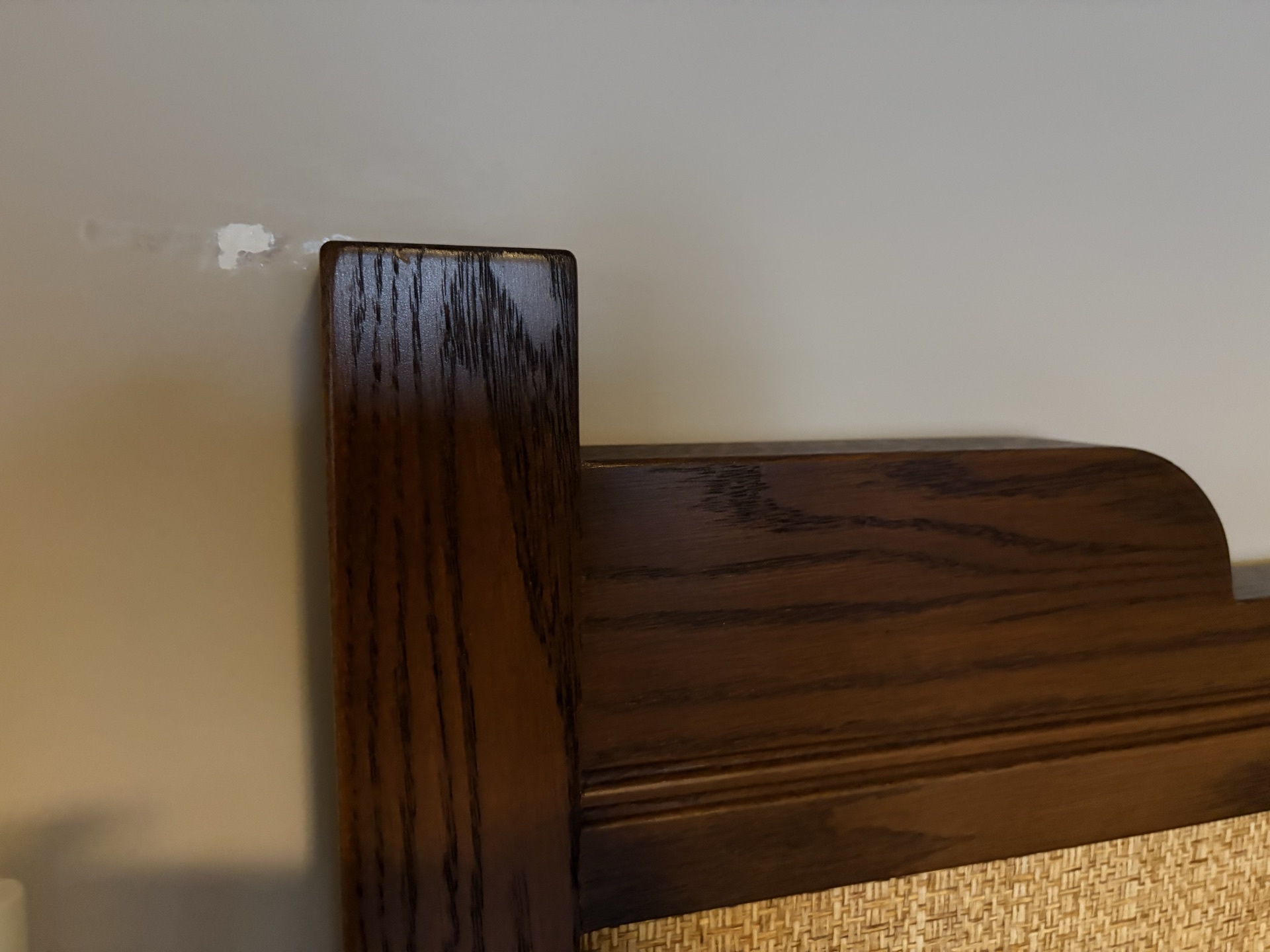 Chinese Antique Wooden Headboard   - image 2 of 4