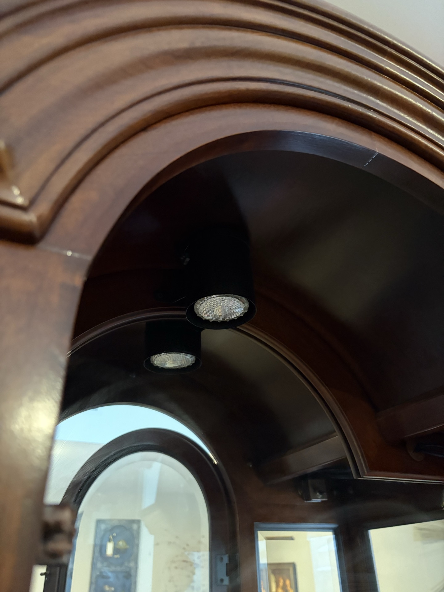 Arched-Top Glass-Front Display Cabinet - image 9 of 10