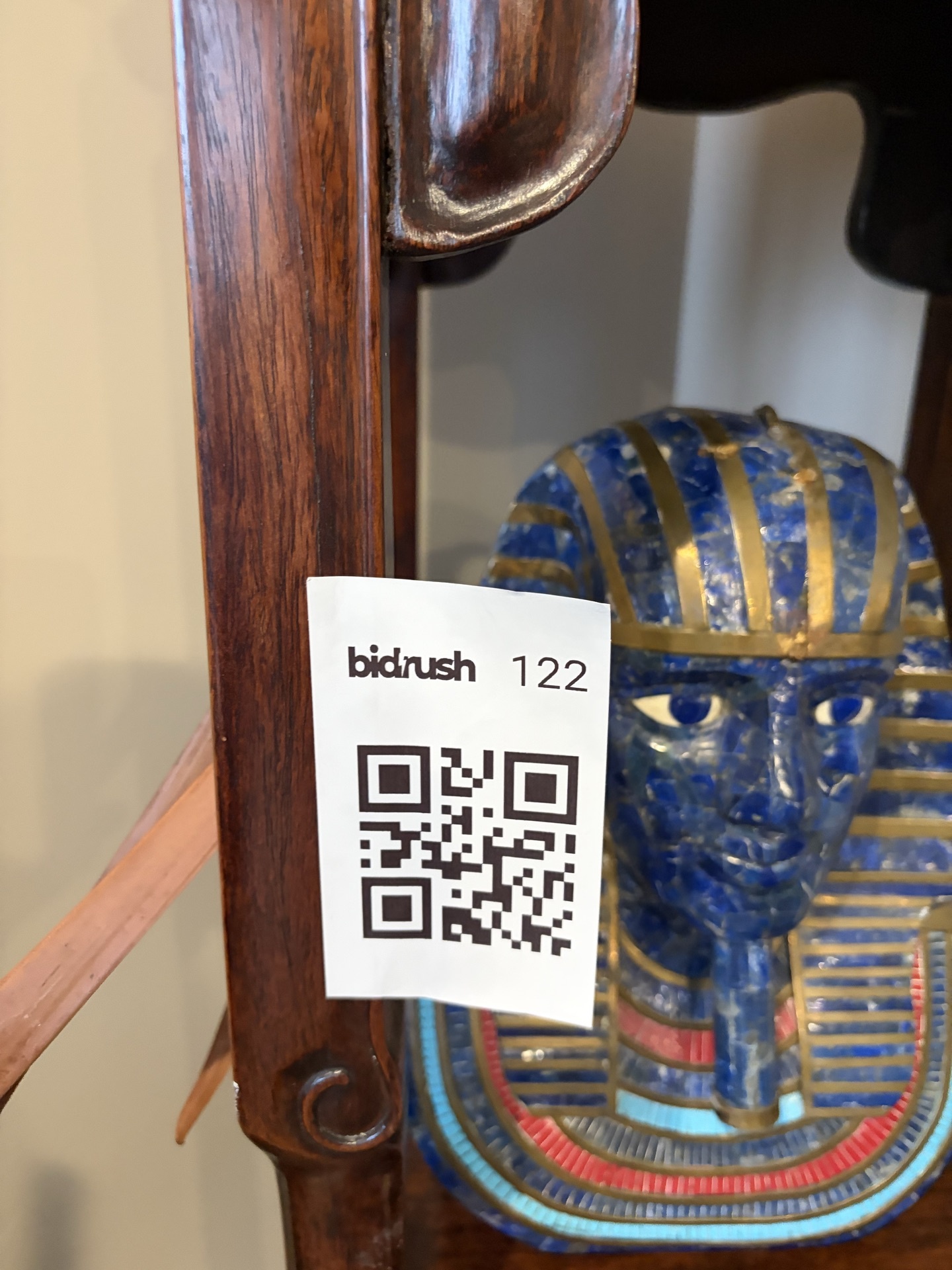 Tall carved wooden display stand - image 10 of 10