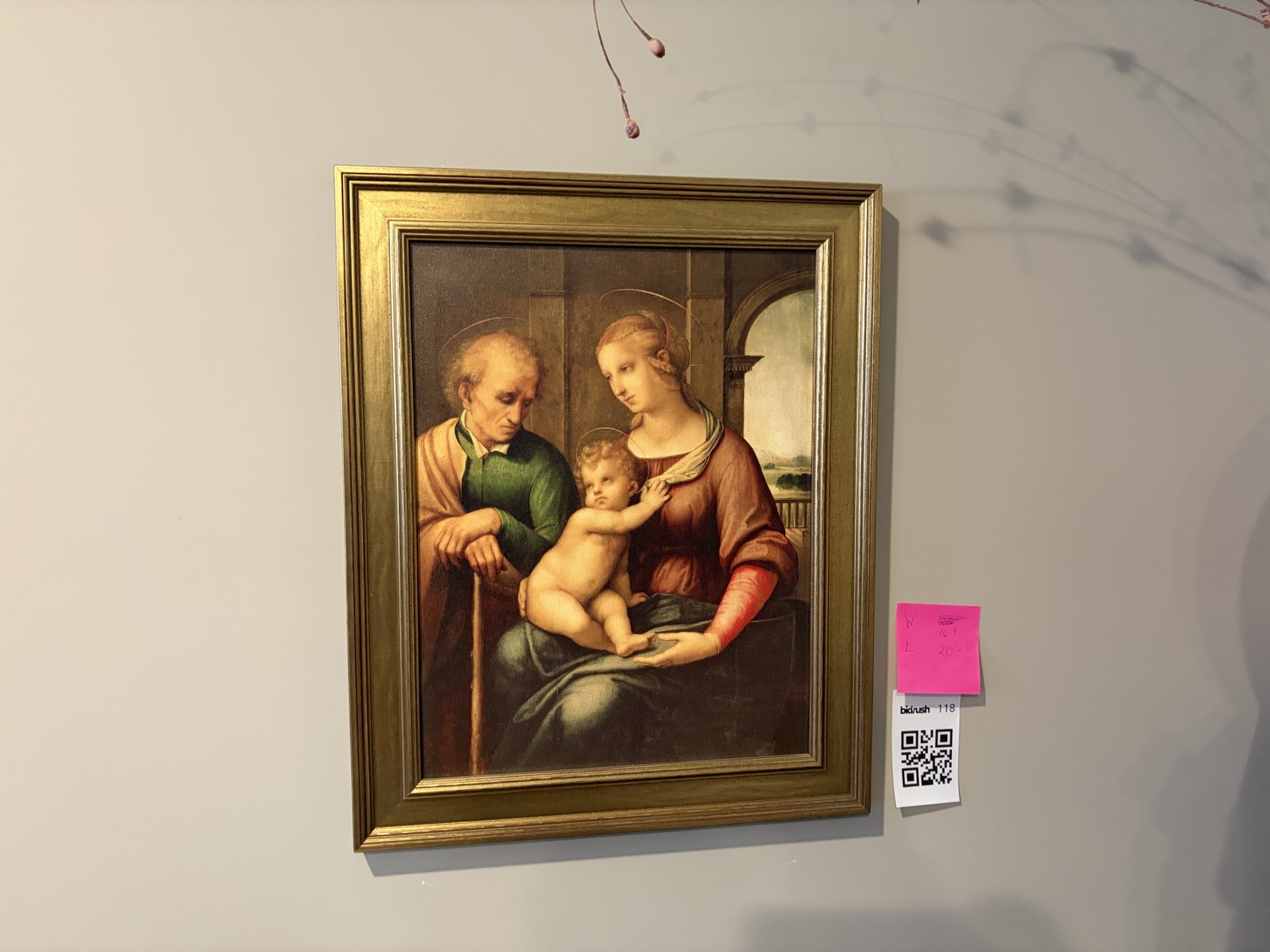 Holy Family Framed Painting - image 1 of 6