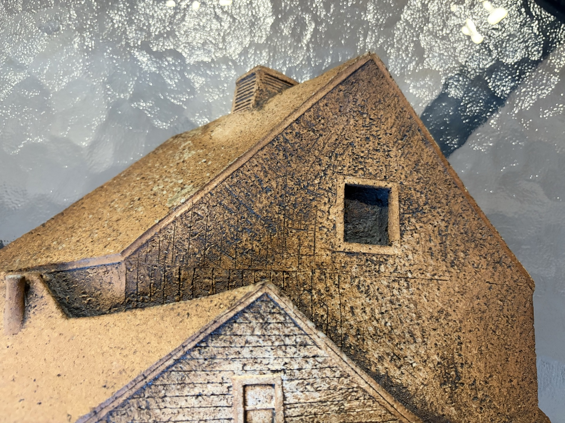 Miniature stone cottage sculpture - image 3 of 6