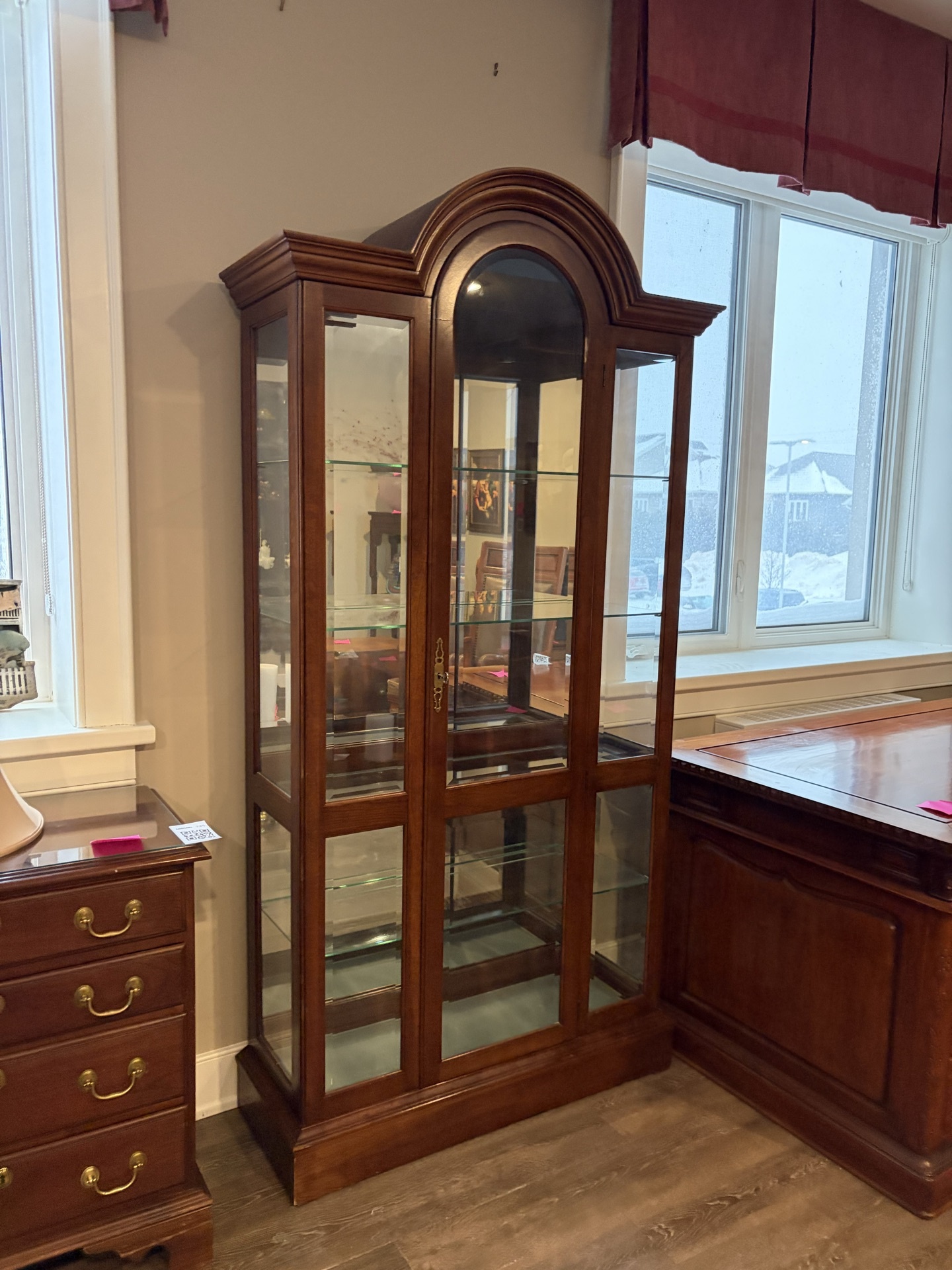 Arched-Top Glass-Front Display Cabinet - image 1 of 10