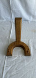 Wooden decorative items: multi-branch candle holder, miniature rocking chair, and heart-shaped peg rack - thumbnail 6 of 7