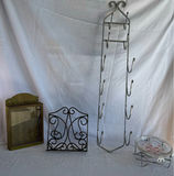 Vintage Painted Pyrex casserole, Towel Rack, etc. - thumbnail 1 of 4