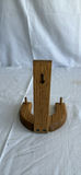 Wooden decorative items: multi-branch candle holder, miniature rocking chair, and heart-shaped peg rack - thumbnail 7 of 7