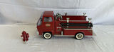 Tonka Toys: red logging truck with log trailer and red fire engine with accessories - thumbnail 10 of 14