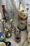 Assorted decorative home items: mugs, vases, candle holders, and frosted artificial roses - thumbnail 4 of 6