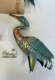 Pair Of Metal Herons And Windchimes New - thumbnail 3 of 6
