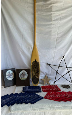 Ore, Old West Series Books, And Star Decor - Image 1 of 9