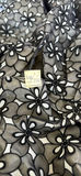 Black floral-print dress with belt and striped romper - thumbnail 5 of 10