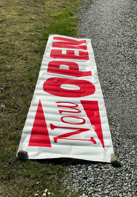 3x10 Vinyl Now Open Sign - Image 1 of 5