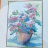 Original Local Floral Painting Signed Leeds And Older Print Of A Woman Signed W.A.S - thumbnail 8 of 12
