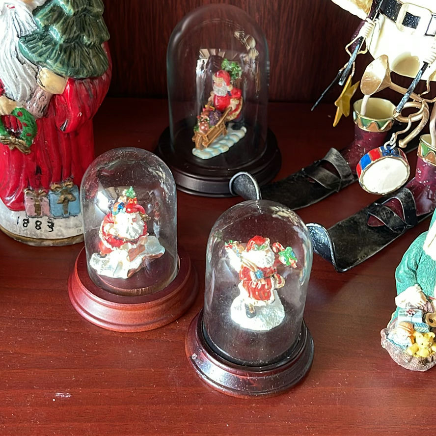 Santa Figures and Framed Art - image 5 of 12