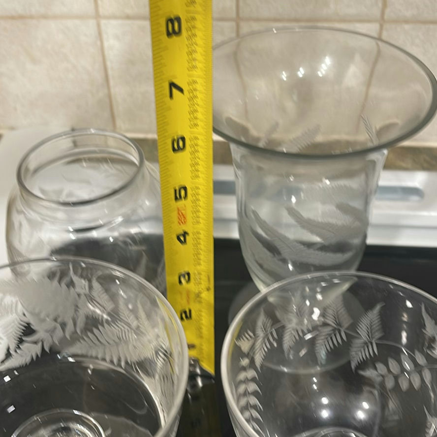 Antique Etched Fern Glassware  - image 19 of 22
