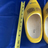 Vintage Yellow Wooden Dutch Shoes Clogs - thumbnail 5 of 5