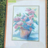 Original Local Floral Painting Signed Leeds And Older Print Of A Woman Signed W.A.S - thumbnail 7 of 12