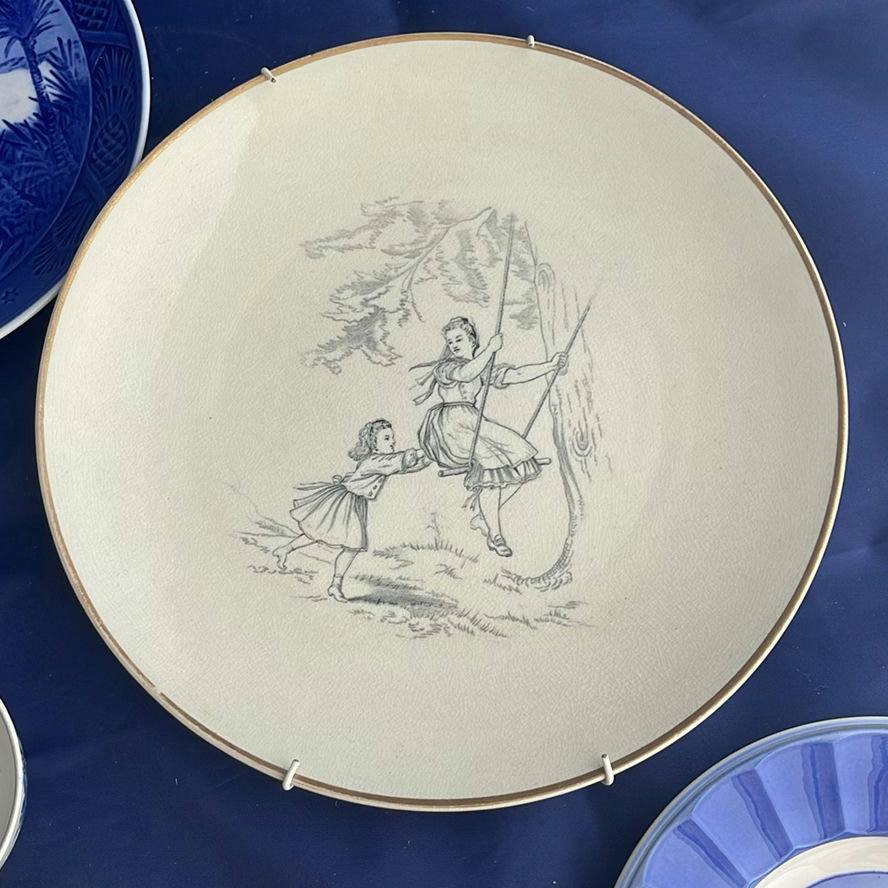 Vintage and Antique Plates, Delft Trivet and small Bowl - image 10 of 24