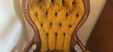 Antique Victorian Style Velvet Armchair - thumbnail 4 of 8