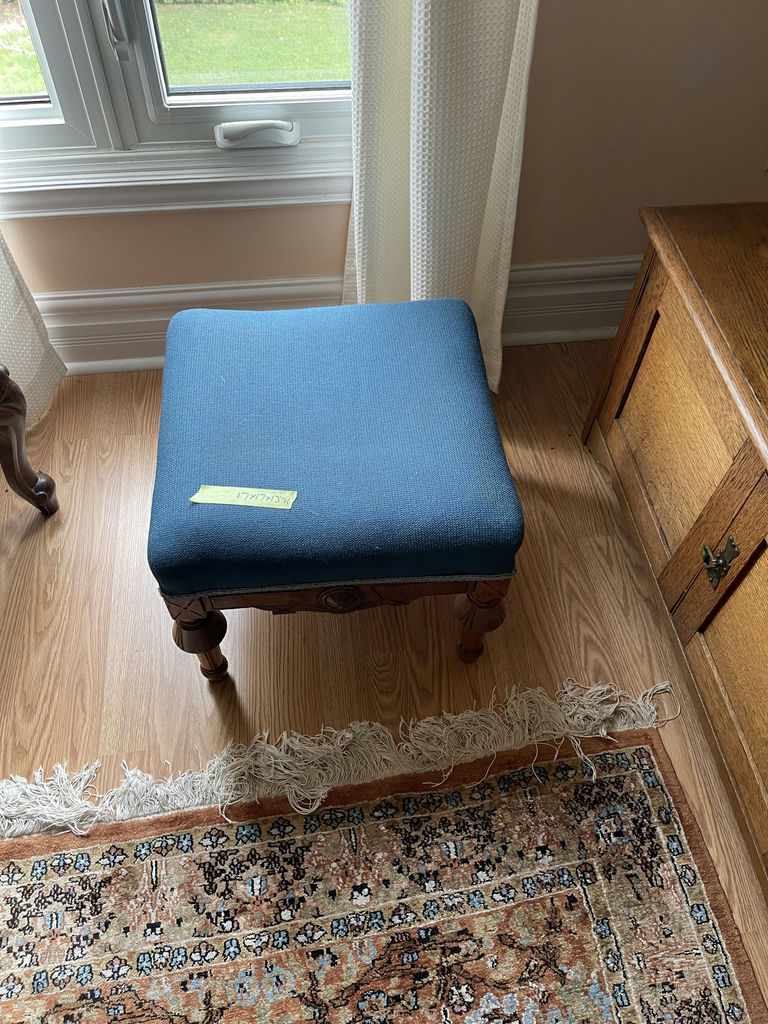 Vintage Blue Stool - image 1 of 5
