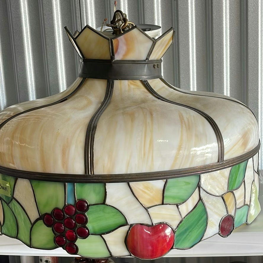 Tiffany Style Fruit Motif Hanging Light Fixture - image 2 of 10