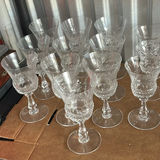 Crystal Glasses Granada By Val St Lambert - thumbnail 4 of 13
