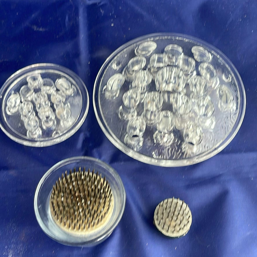 Floral Arrangement Frogs and Vintage Glass Bowls - image 8 of 13