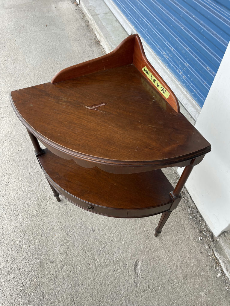 Vintage Mahogany Two Tier Accent Table - image 2 of 7