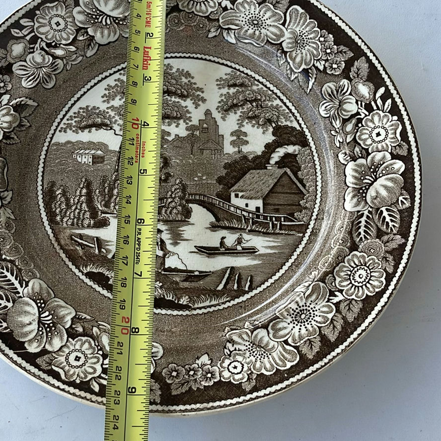 Antique Transferware and Antique Game Pie Dish - image 6 of 25