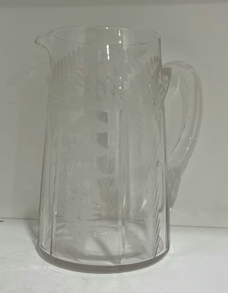 Vintage Etched Fern Patterned Glassware  - image 6 of 13