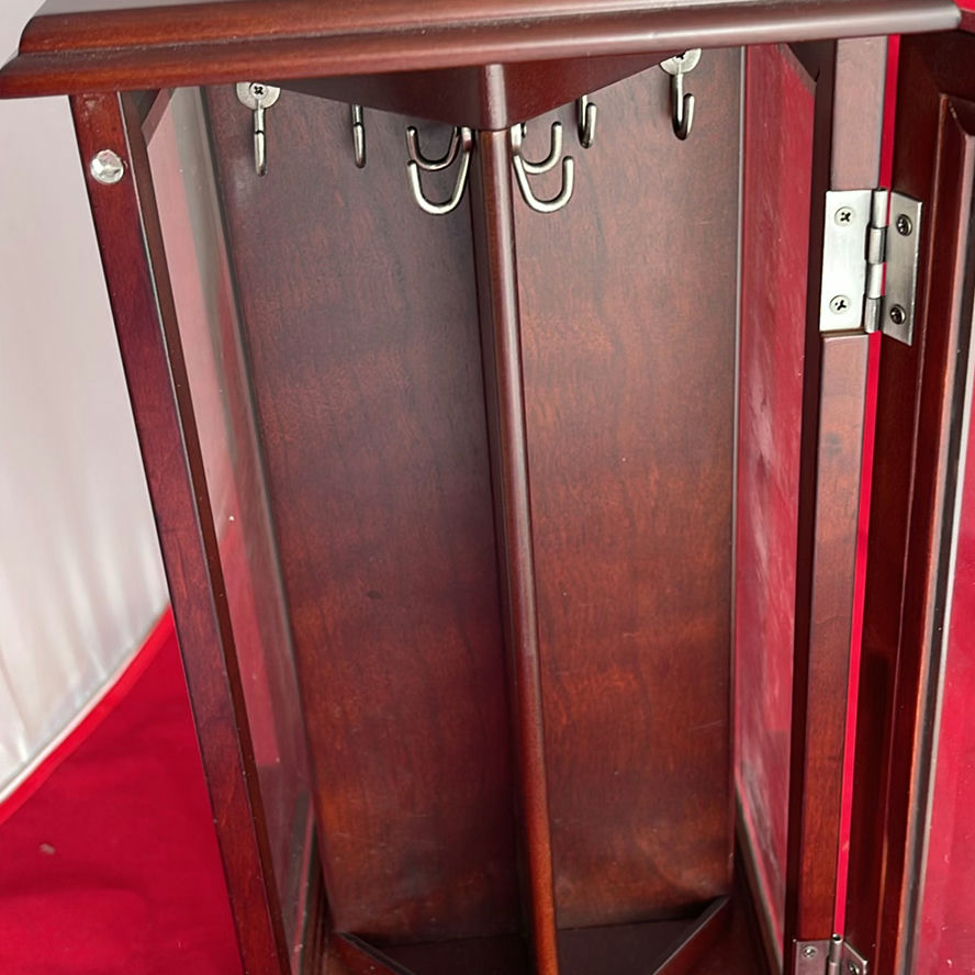 Wooden Jewelry Holder and Fabric Box - image 6 of 8