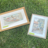 Henry James Sage – Companion Pair of Surrey Watercolors, Ferry Path, St Catherine’s, Guildford And Cats In A Boat by Louis Wain - thumbnail 2 of 20