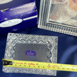 Helen Millard Glass Paperweight, Royal Doulton Crystal Trinket Box, Oil and Vinegar holder and Crystal Frame - thumbnail 6 of 13