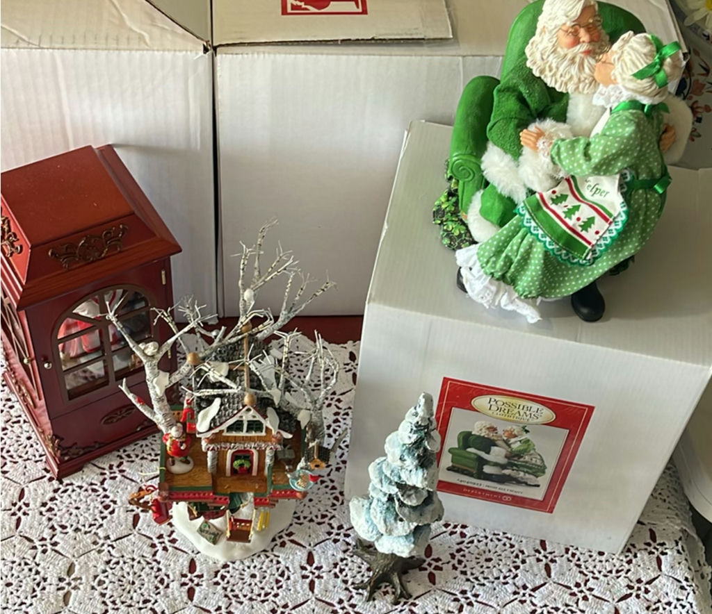 Dept 56 Irish All I Want and House and Evergreen Tree and Musical Wooden Box - image 1 of 15