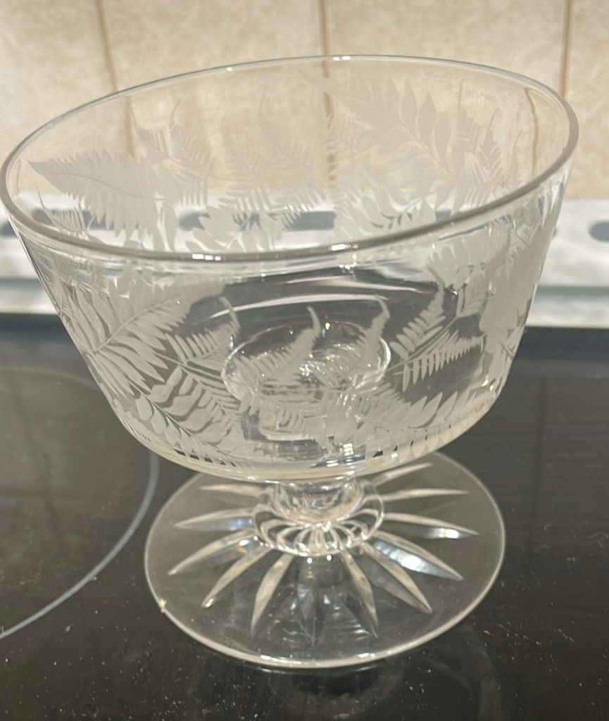 Antique Etched Fern Glassware  - image 10 of 22