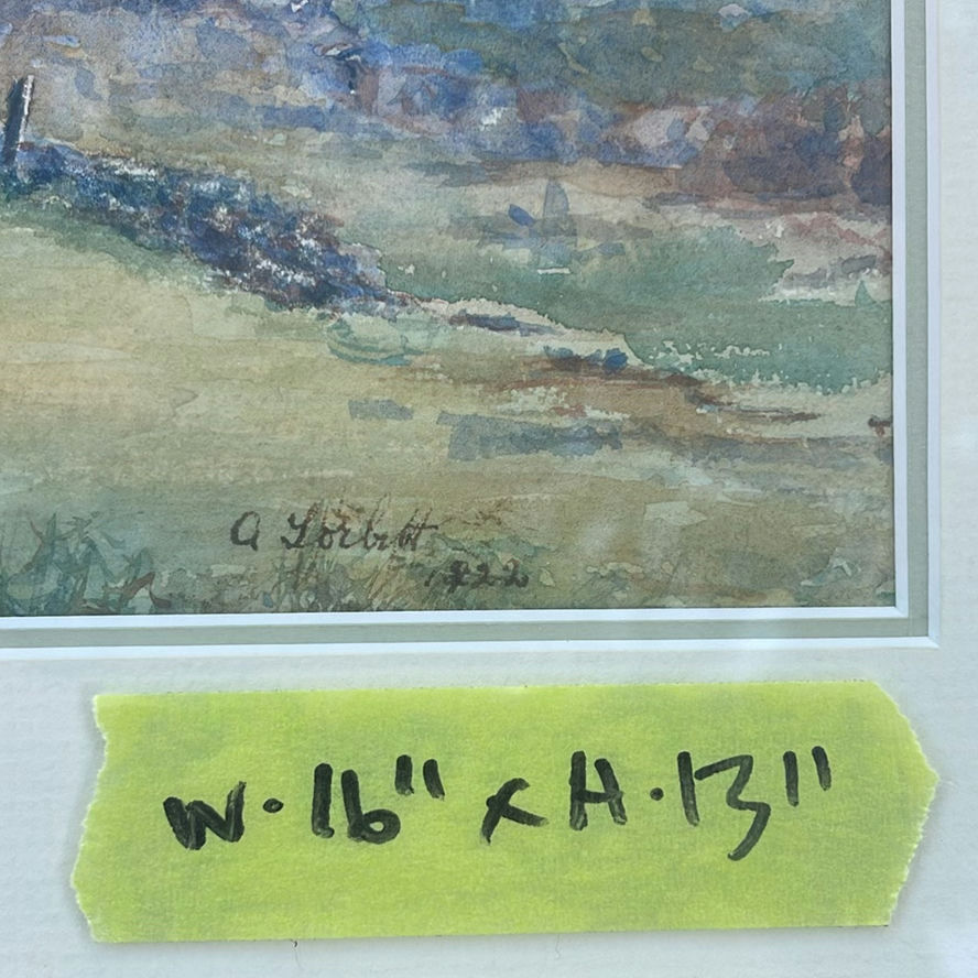 British Artist A. Torbet Watercolour and Unsigned British art - image 9 of 13