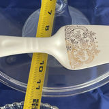 Glass Cake Stand, dish and bowl with cake server - thumbnail 9 of 10