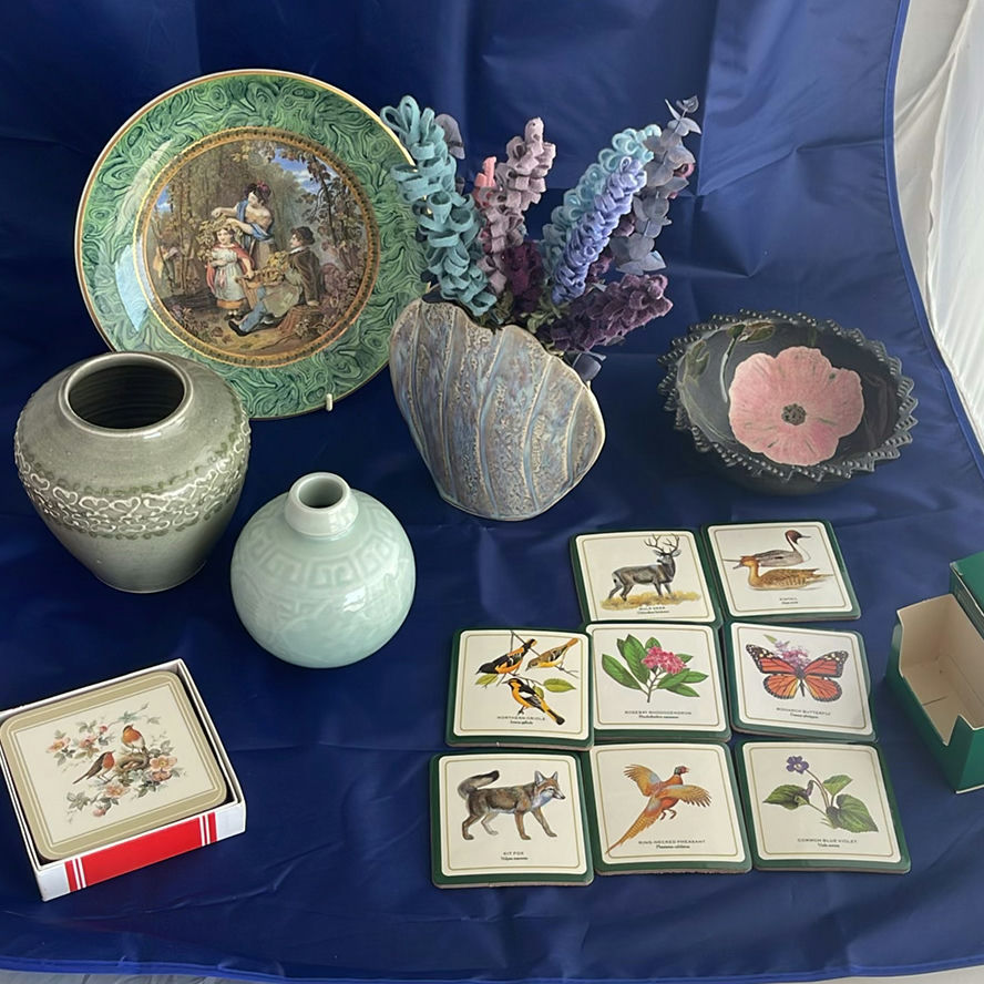 Pottery, Coasters And F&R Plate - image 1 of 21
